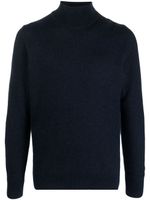 Lardini pull en maille fine à col roulé - Bleu