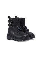 Gucci Kids bottines à motif monogrammé embossé - Noir - thumbnail