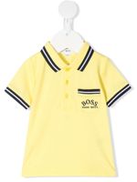 BOSS Kidswear polo à bords rayés - Jaune