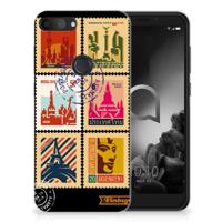 Alcatel 1S (2019) Siliconen Back Cover Postzegels