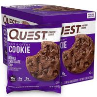 Quest Protein Cookie Double Chocolate Chip (1 doos) - thumbnail