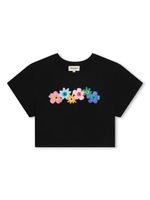 SONIA RYKIEL ENFANT t-shirt fleuri à logo imprimé - Noir - thumbnail