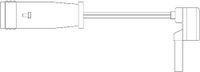 Waarschuwingscontact, remvoering-/blokslijtage TRISCAN, u.a. für Mercedes-Benz, VW