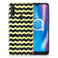 Alcatel 1S (2020) TPU bumper Waves Yellow - thumbnail