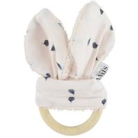 Trixie Bijtring Leaves Junior 17 Cm Katoen Wit/blauw