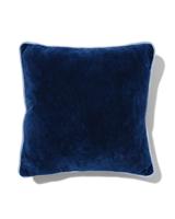 HEMA Woonkussen Met Hoes Velours Blauw 40x40 (donkerblauw) - thumbnail