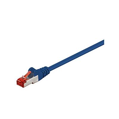 Goobay 92452 CAT 6 patchkabel, S/FTP (PiMF), blauw, LSZH halogeenvrij, koper
