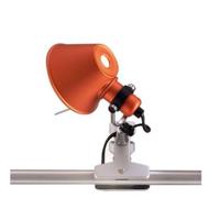 Artemide Tolomeo Micro Pinza klemlamp retrofit oranje