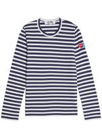 Comme Des Garçons Play x Invader t-shirt à motif - Bleu