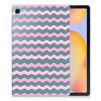 Samsung Galaxy Tab S6 Lite | S6 Lite (2022) Hippe Hoes Waves Roze - thumbnail