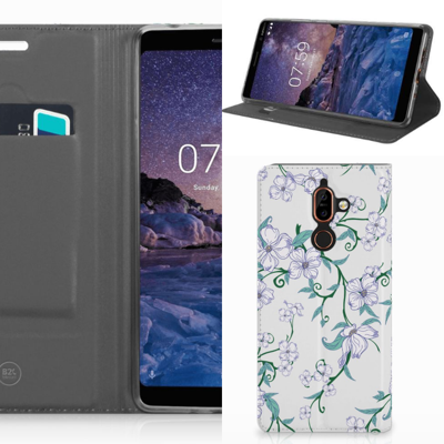 Nokia 7 Plus Uniek Smart Cover Blossom White Nokia 7 Plus Uniek Smart Cover Blossom White