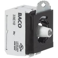 BACO BA333EARL11 Contactelement, LED-element Met bevestigingsadapter 1x NC, 1x NO Rood Moment 24 V 1 stuk(s)