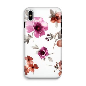 Geschilderde bloemen: iPhone X Tough Case