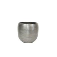 Ter Steege Bloempot Aluminium Zilver D 31 cm H 28 cm