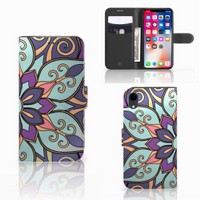 Apple iPhone Xr Hoesje Purple Flower