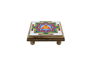 Mini Altaar Tafel - Yantra & Pentagram