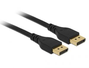 Delock 85910 DisplayPort-kabel 8K 60 Hz 2 m DP 8K gecertificeerd zonder vergrendeling