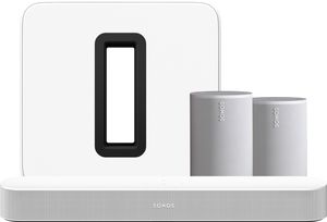 Sonos Beam Wit + 2x Era 100 Wit + Sub G3 Wit