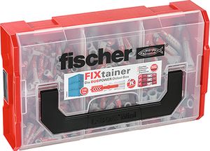 Fischer 535968 opslagdoos Opbergdoos Rechthoekig Zwart, Rood, Transparant