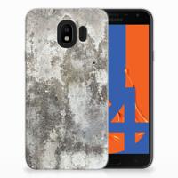 Samsung Galaxy J4 2018 TPU Siliconen Hoesje Beton Print