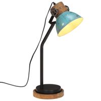 Bureaulamp 25 W E27 18x18x60 cm verweerd blauw - thumbnail