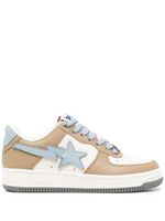 A BATHING APE® baskets en cuir à design colour block - Blanc