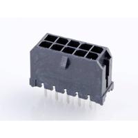 Molex 430451027 Male header, inbouw (standaard) Totaal aantal polen: 10 Rastermaat: 3.00 mm Inhoud: 1 stuk(s) Tray - thumbnail