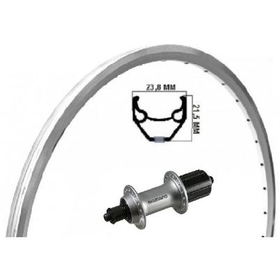 Kgs achterwiel 28 inch (622) velg zac 2000 zilver 8-10 speed uitval