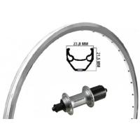 Kgs achterwiel 28 inch (622) velg zac 2000 zilver 8-10 speed uitval