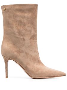 Gianvito Rossi bottines en daim 85 mm - Tons neutres