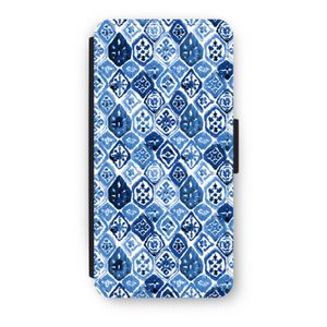 Blauw motief: iPhone 7 Flip Hoesje