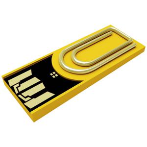 Xlyne clip/me USB-stick Bulk 8 GB Geel CM08LY002 USB 2.0