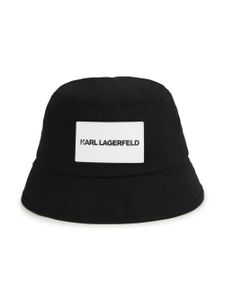 Karl Lagerfeld Kids bob à logo appliqué - Noir