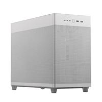 ASUS Prime AP201, MicroATX-behuizing, 33 liter, tool-free zijwanden en een bijna filterbaar mesh, 360 mm koellichaamshouder, tot 338 mm lange grafische kaarten en standaard ATX-voeding. Wit