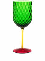 Dolce & Gabbana verre de vin rouge colour block - Vert - thumbnail