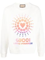 Gucci sweat à logo imprimé - Blanc