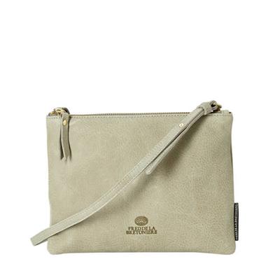 Fred de la Bretoniere leren crossbody tas olijfgroen
