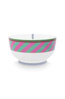 Pip Studio Pip Chique Stripes Kom Roze/Groen 20.5cm