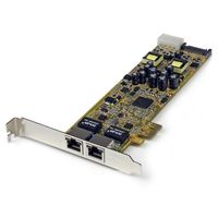 StarTech.com Dual Port PCI Express Gigabit Ethernet PCIe-netwerkkaart adapter PoE/PSE - thumbnail