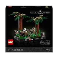 LEGO Star Wars 75353 Endor speederachtervolging diorama - thumbnail