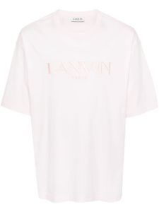 Lanvin t-shirt en coton à logo brodé - Rose