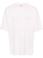 Lanvin t-shirt en coton à logo brodé - Rose - thumbnail