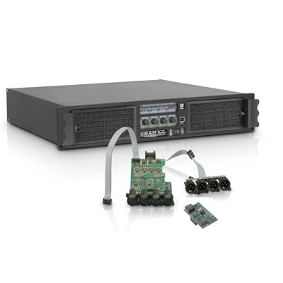 RAM Audio W12044 DSPAES Professionele versterker met DSP en AES-module RAM Audio W12044 DSPAES Professionele versterker met DSP en AES-module