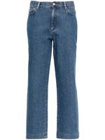 A.P.C. High waist straight jeans - Blauw