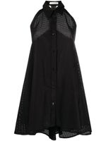 Philosophy Di Lorenzo Serafini robe-chemise courte à design sans manches - Noir - thumbnail