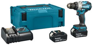 Makita DHP489RTJ | 18 V Klopboor-/schroefmachine 5,0 Ah accu (2 st), snellader, in Mbox - DHP489RTJ