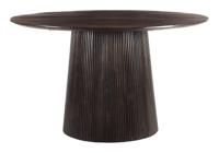 Livingfurn  Ronde Eettafel Salvator Mangohout, 130cm - Bruin