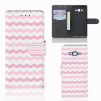 Samsung Galaxy Grand Prime | Grand Prime VE G531F Telefoon Hoesje Waves Roze