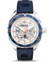 Horlogeband Fossil ME3124 Silicoon Blauw 22mm