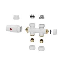 Riko Set thermostatisch onderblok recht glans wit 43.3576